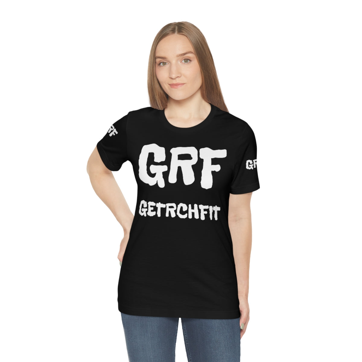 Unisex Jersey Black Short Sleeve GRF Tee