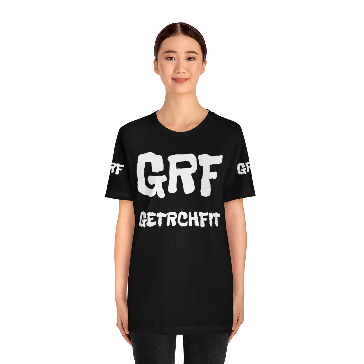 Unisex Jersey Black Short Sleeve GRF Tee